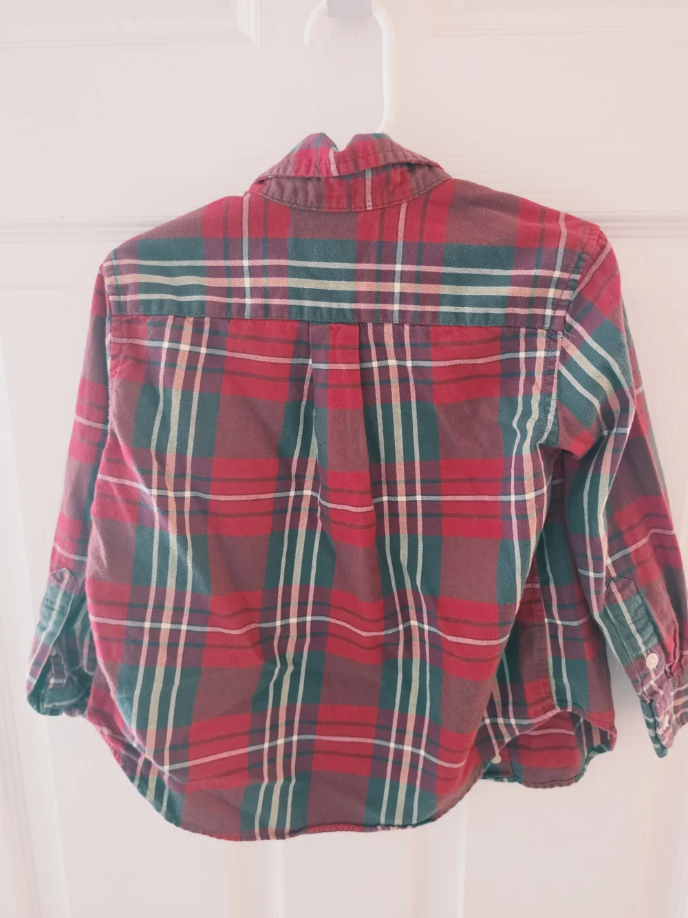Ralph Lauren Red & Green Plaid Kids Button-Down Shirt